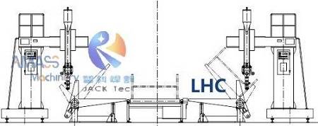 Рис. 1. Эскиз машины для сварки двутавровых балок LHC.