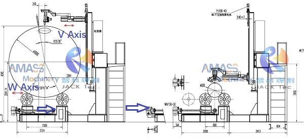 Fig6 Станок для резки пересечения труб с ЧПУ